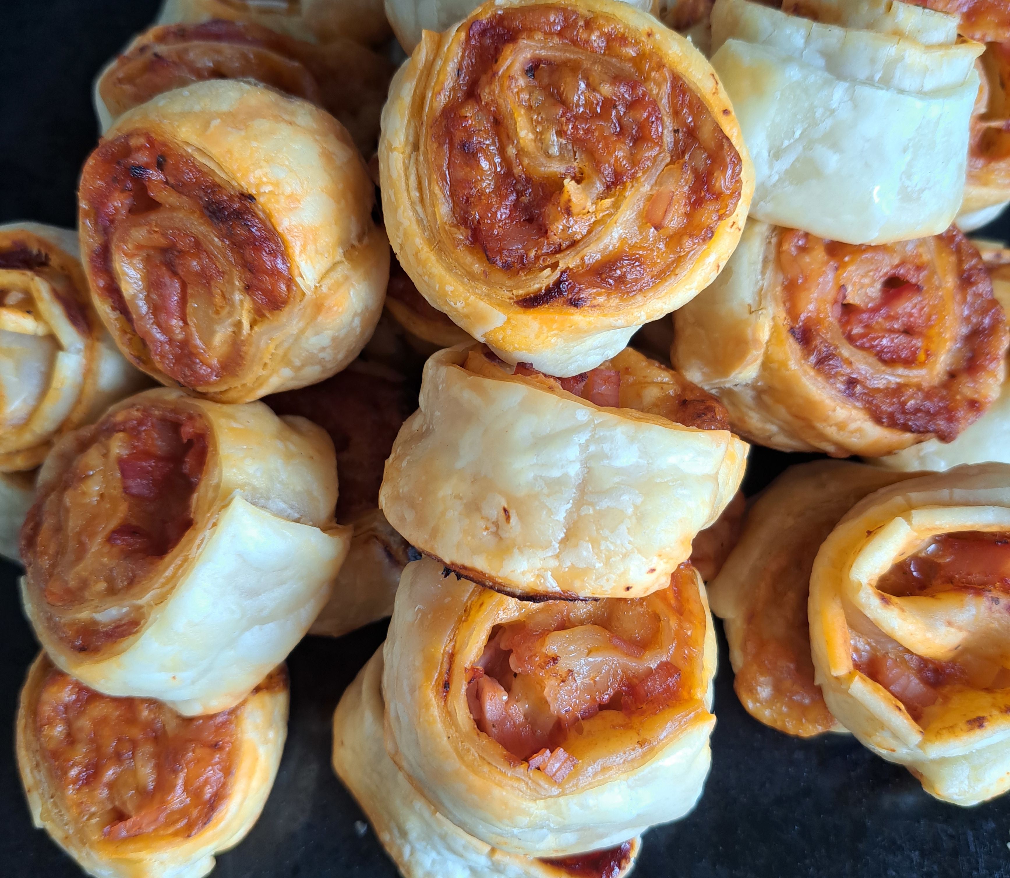 Puff Pastry Pizza Scrolls bunch