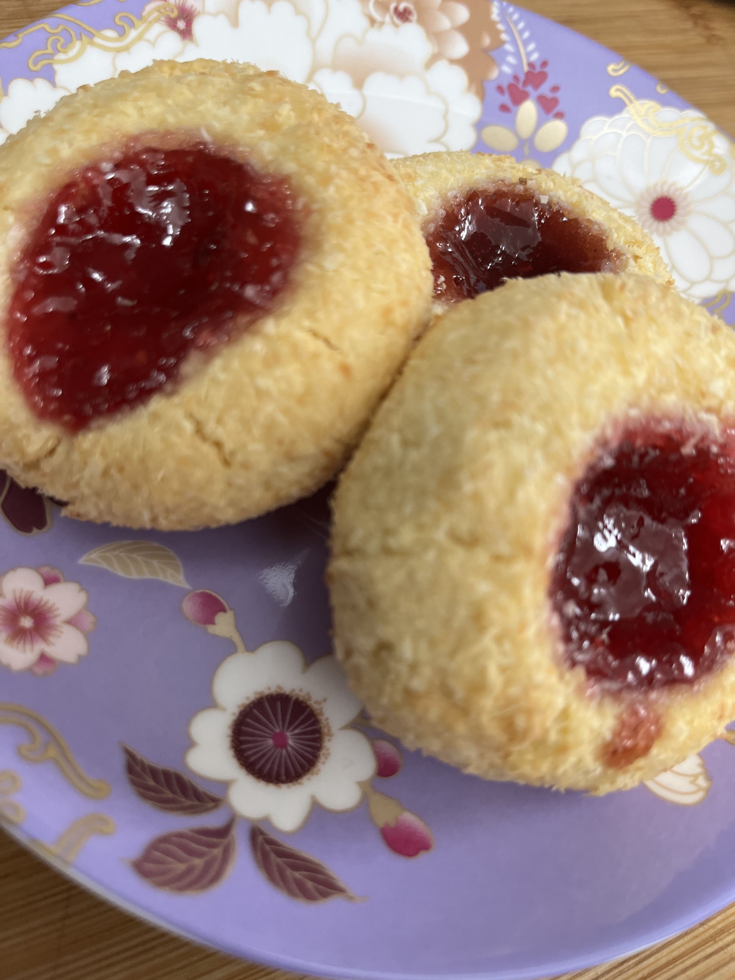 Coconut Jam Drops bunch