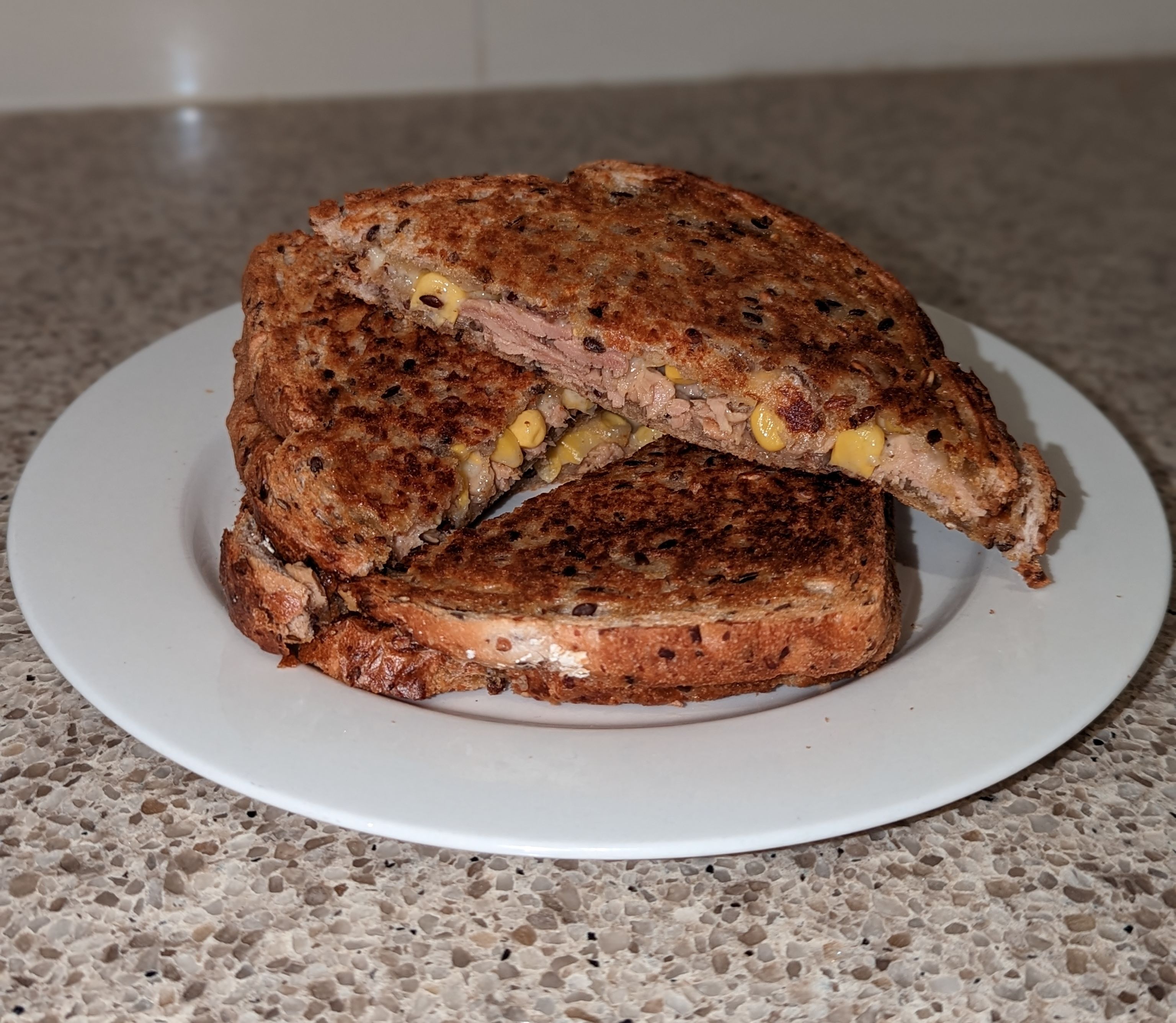 Chilli tuna, corn and cheese toastie | bunch
