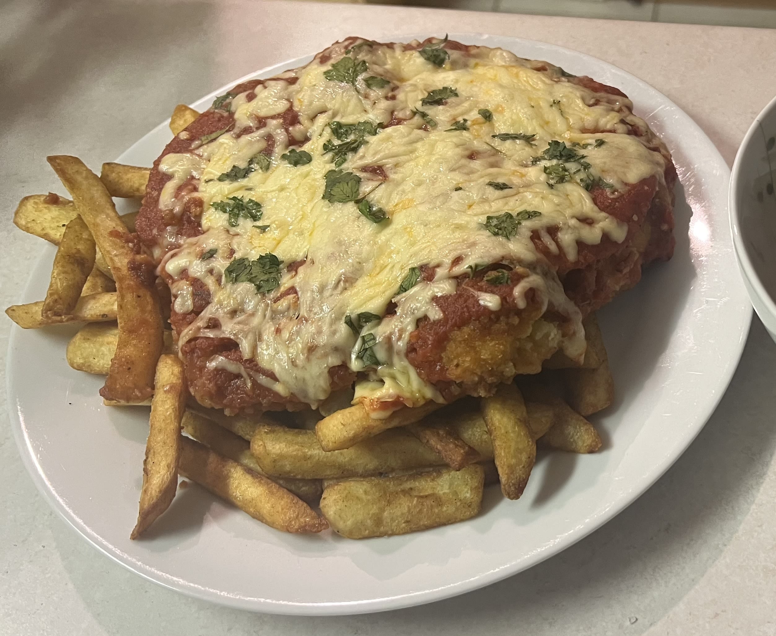 Pub Style Chicken Parma bunch