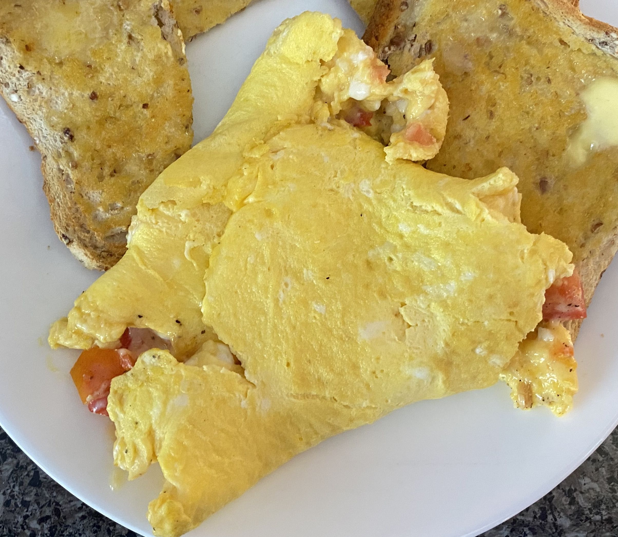 Cheese and Tomato Omelette bunch