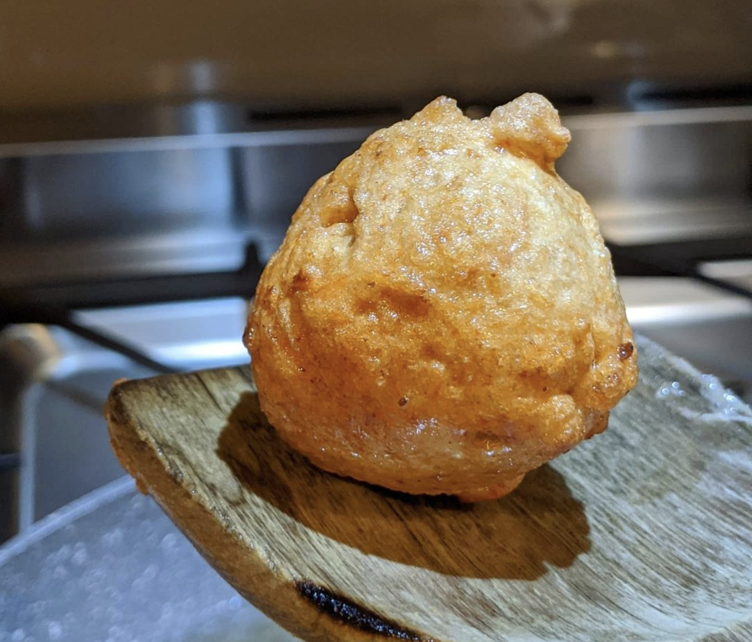 Fried Pork and Prawn Meatball bunch