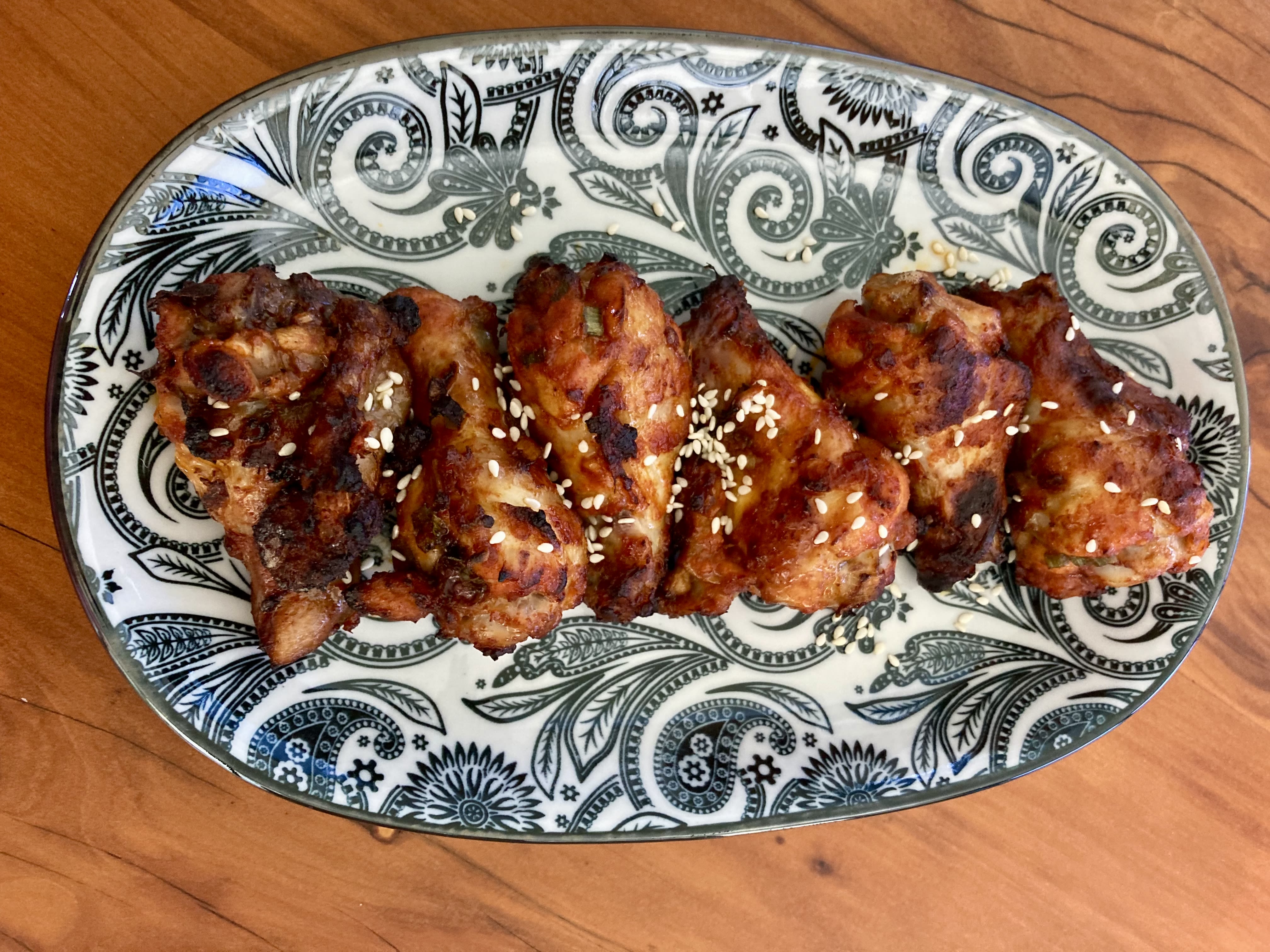 Spicy Korean Chicken Nibbles (Air Fryer) bunch