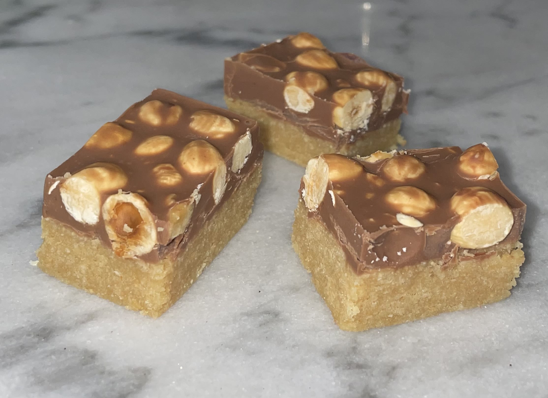 Choc Hazelnut Slice bunch