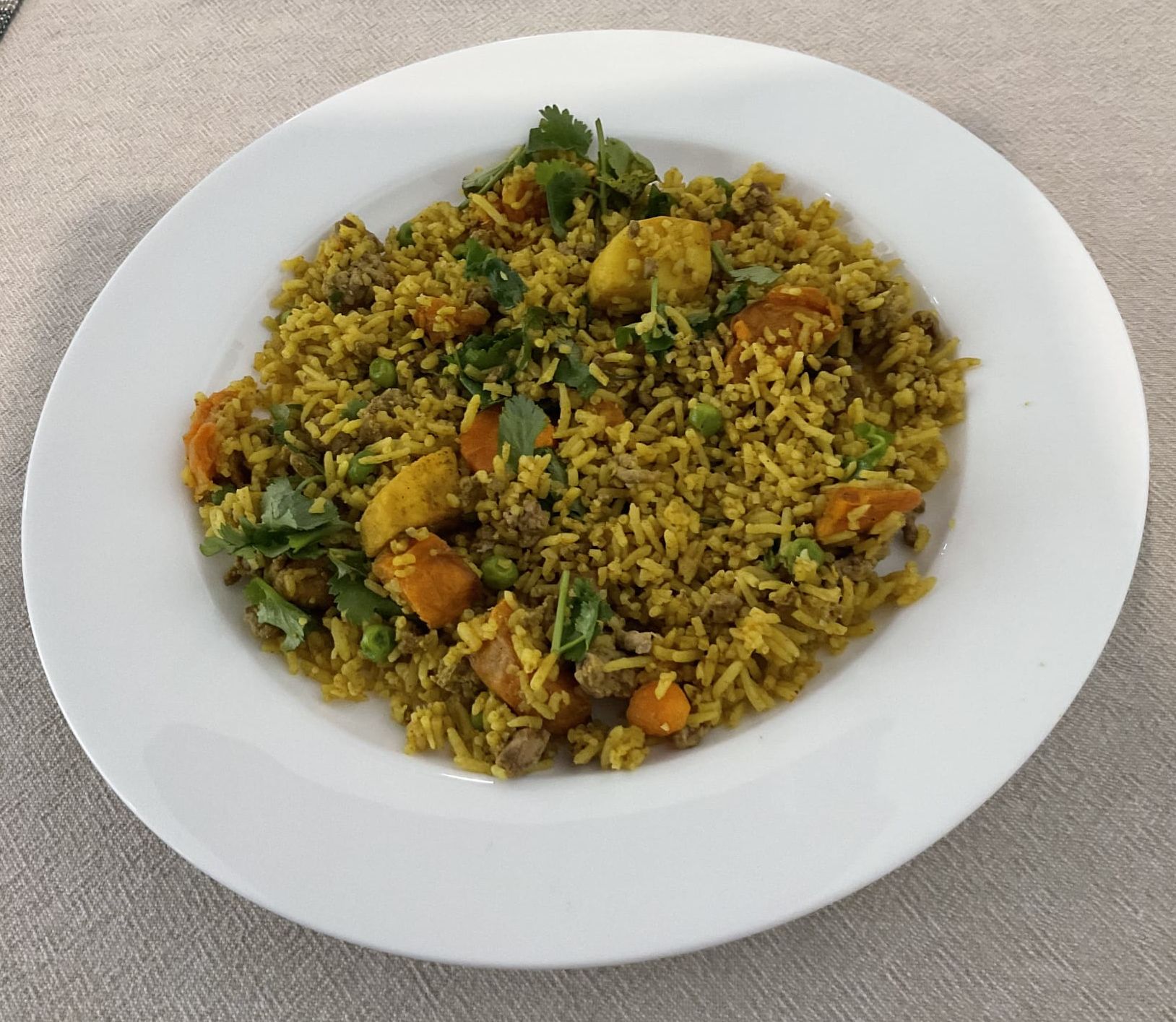 Lamb Mince Biriyani with Vegetables bunch