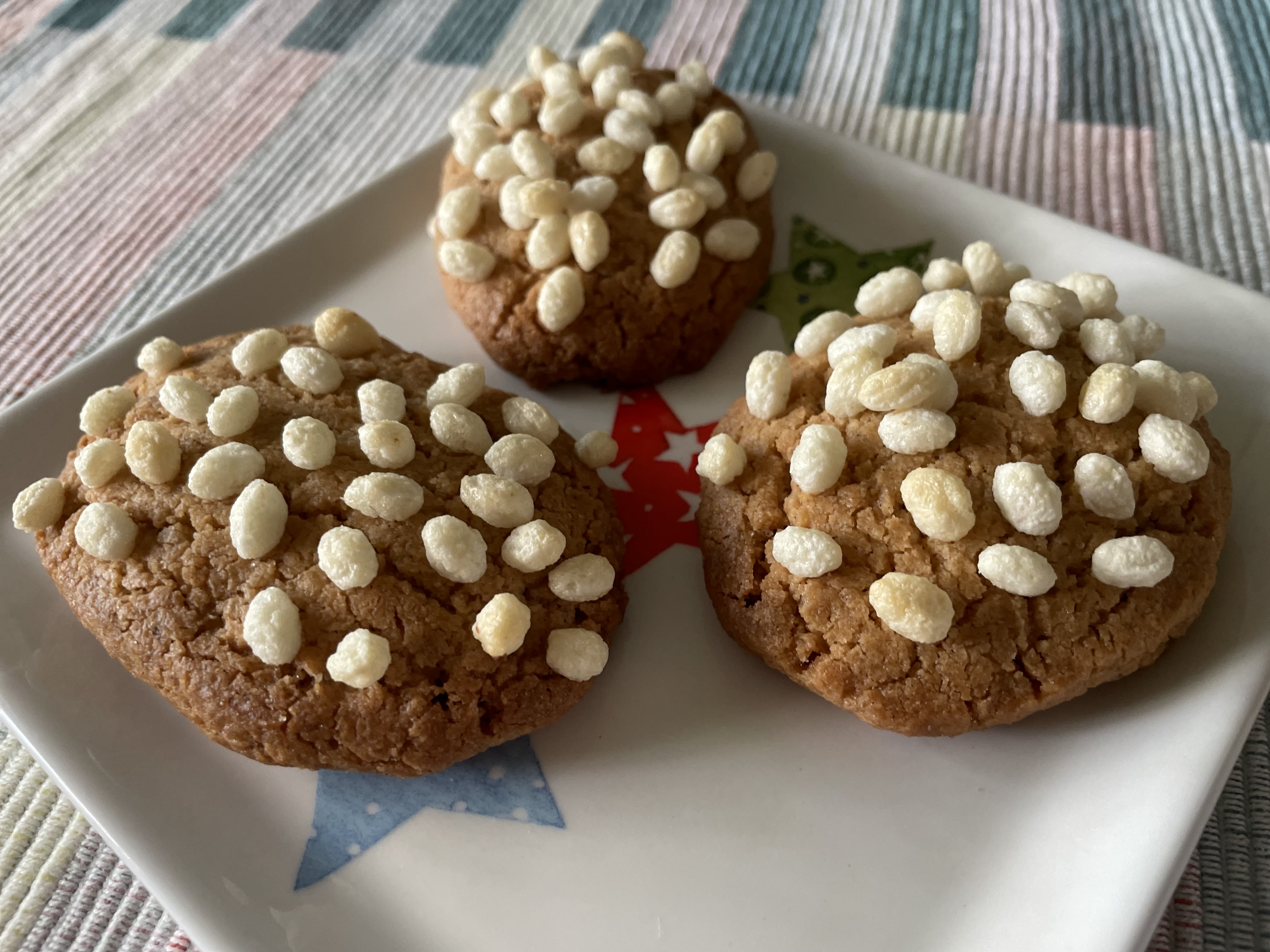 Hedgehog style Peanut Butter Cookies bunch
