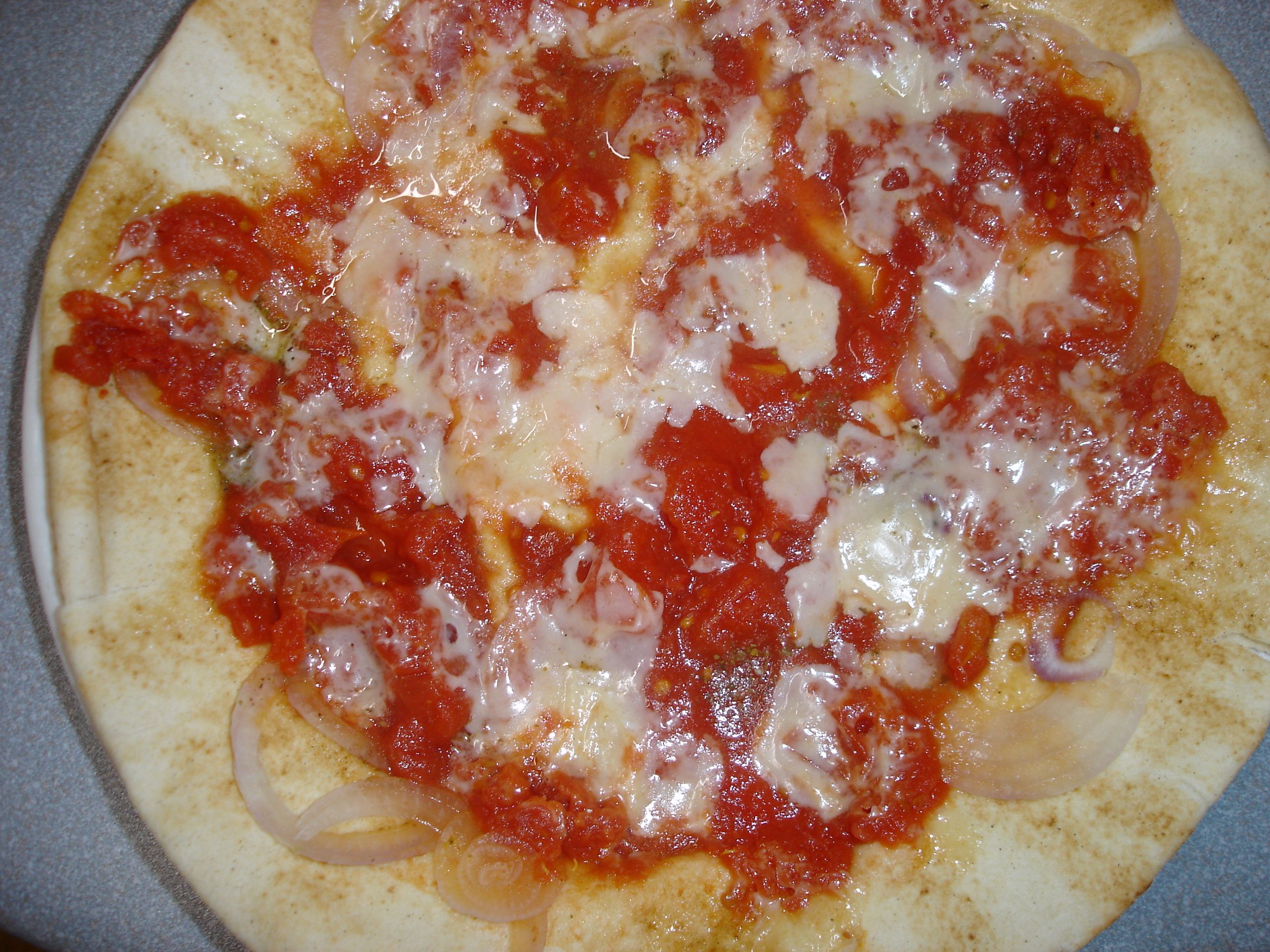 Microwave Tomato Pita Pizza bunch