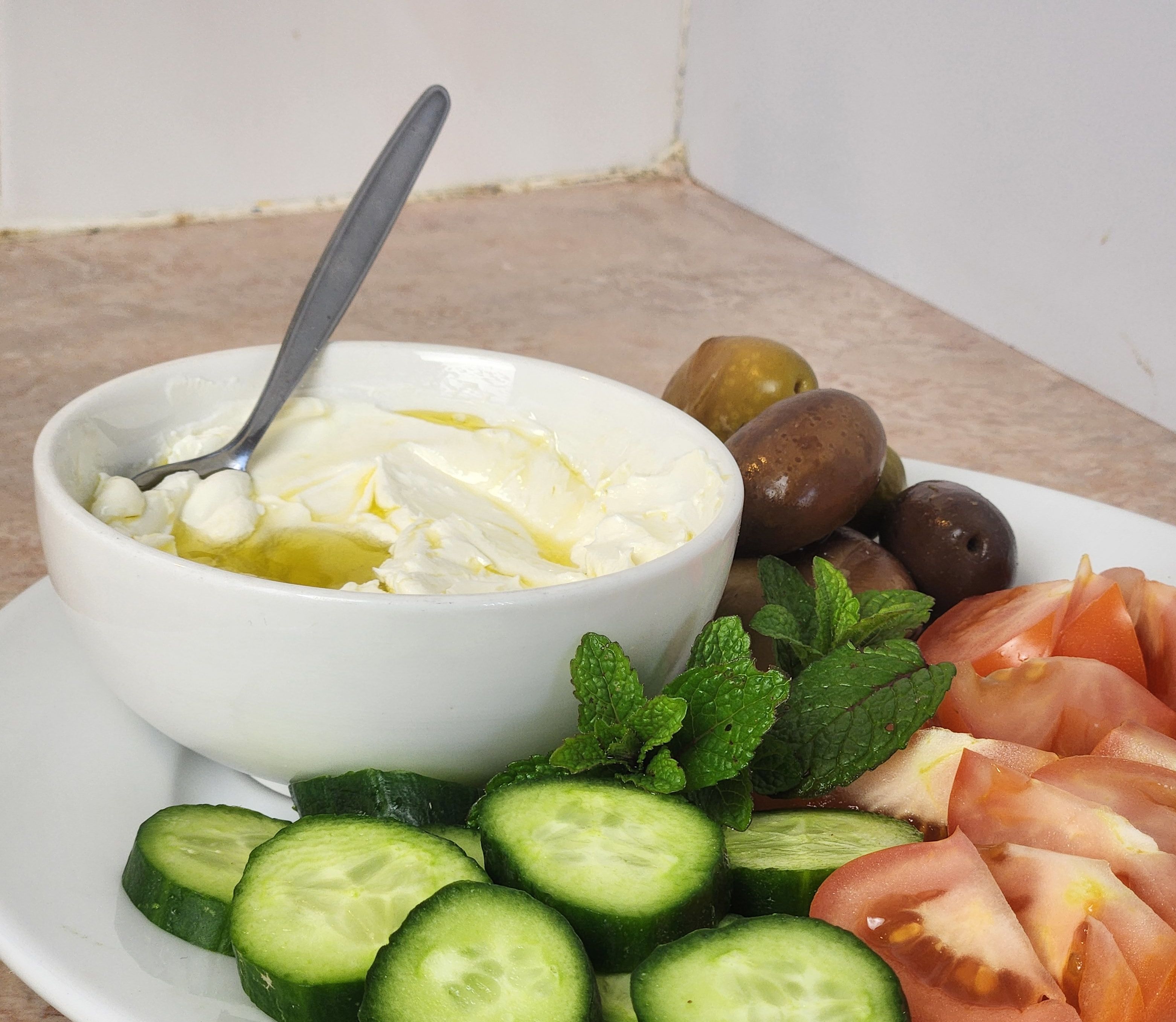 Labneh (strained yoghurt) easy to make bunch