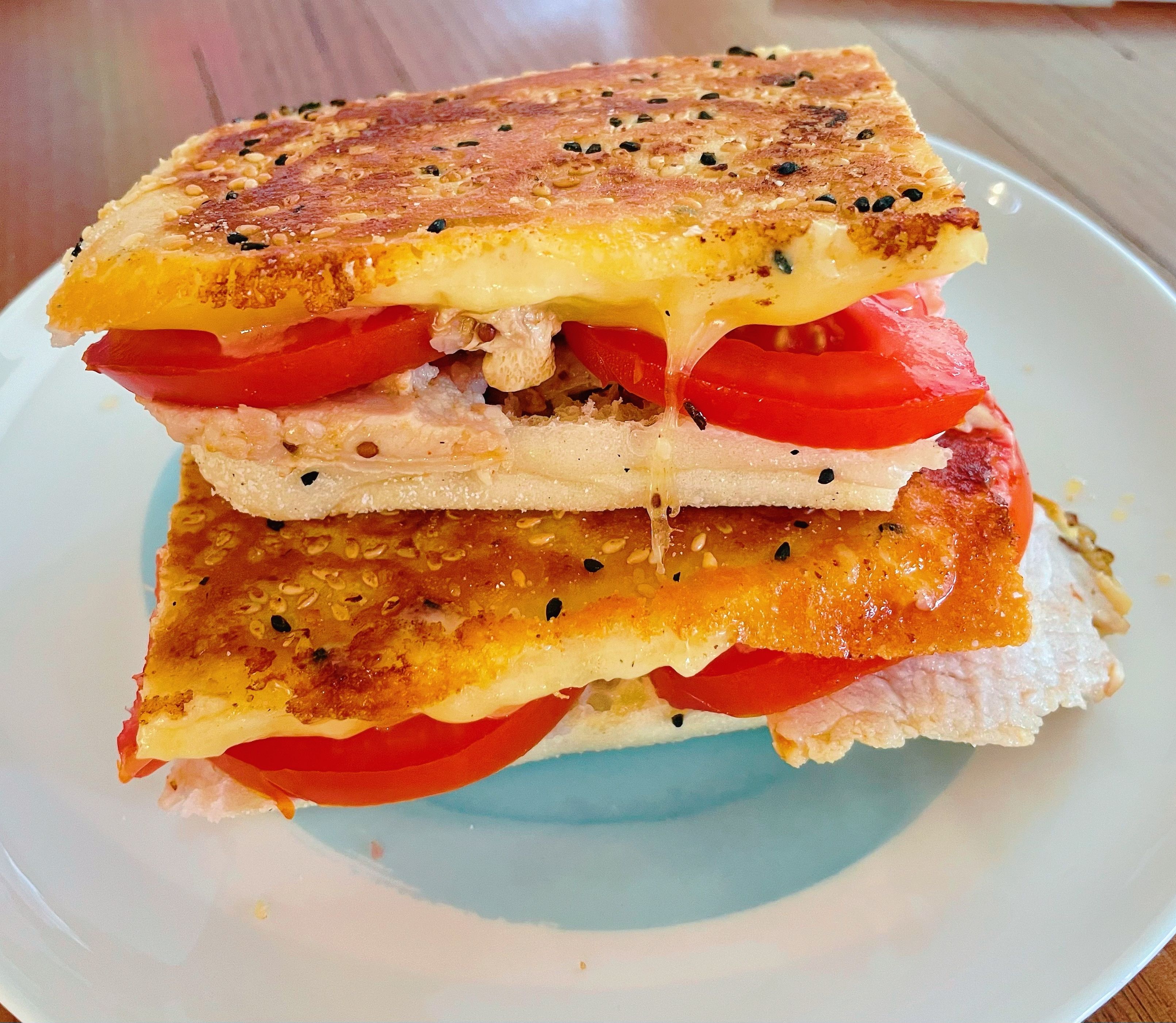 Roasted Pork Cheese Toastie bunch