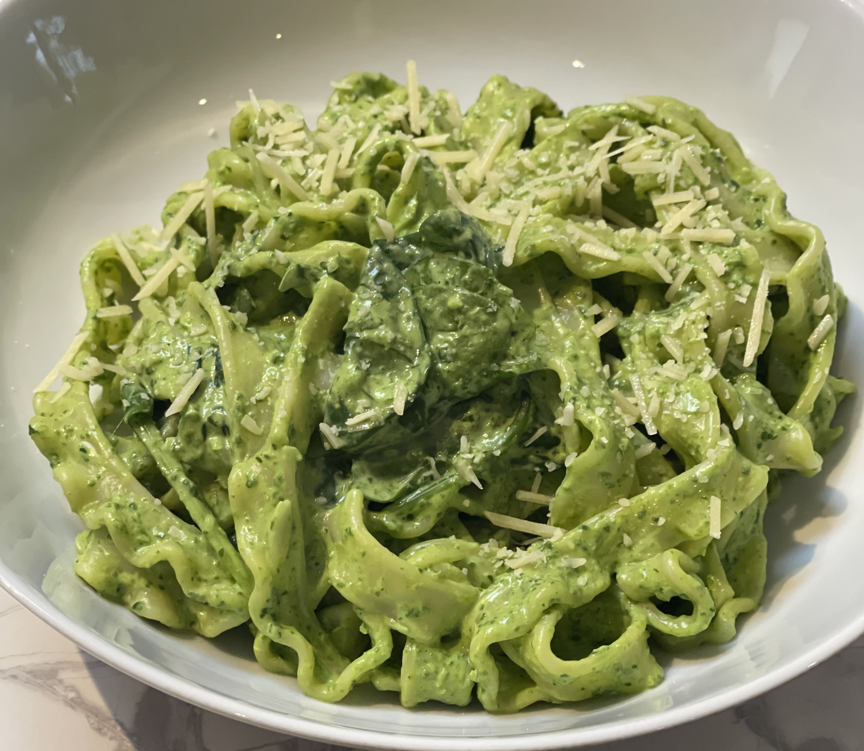 Spinach & Goats Cheese Pasta bunch