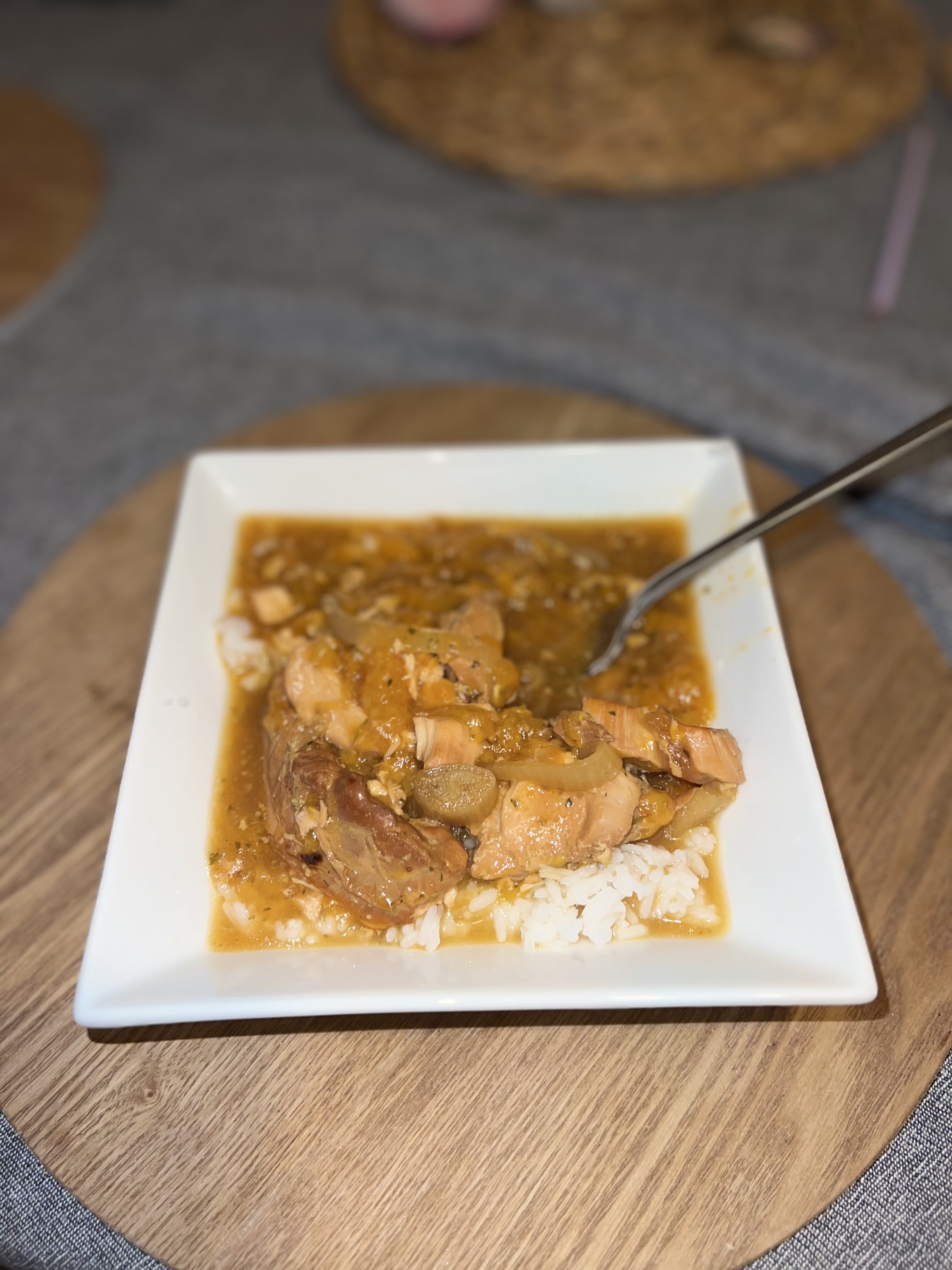 Slow Cooked Apricot Chicken bunch
