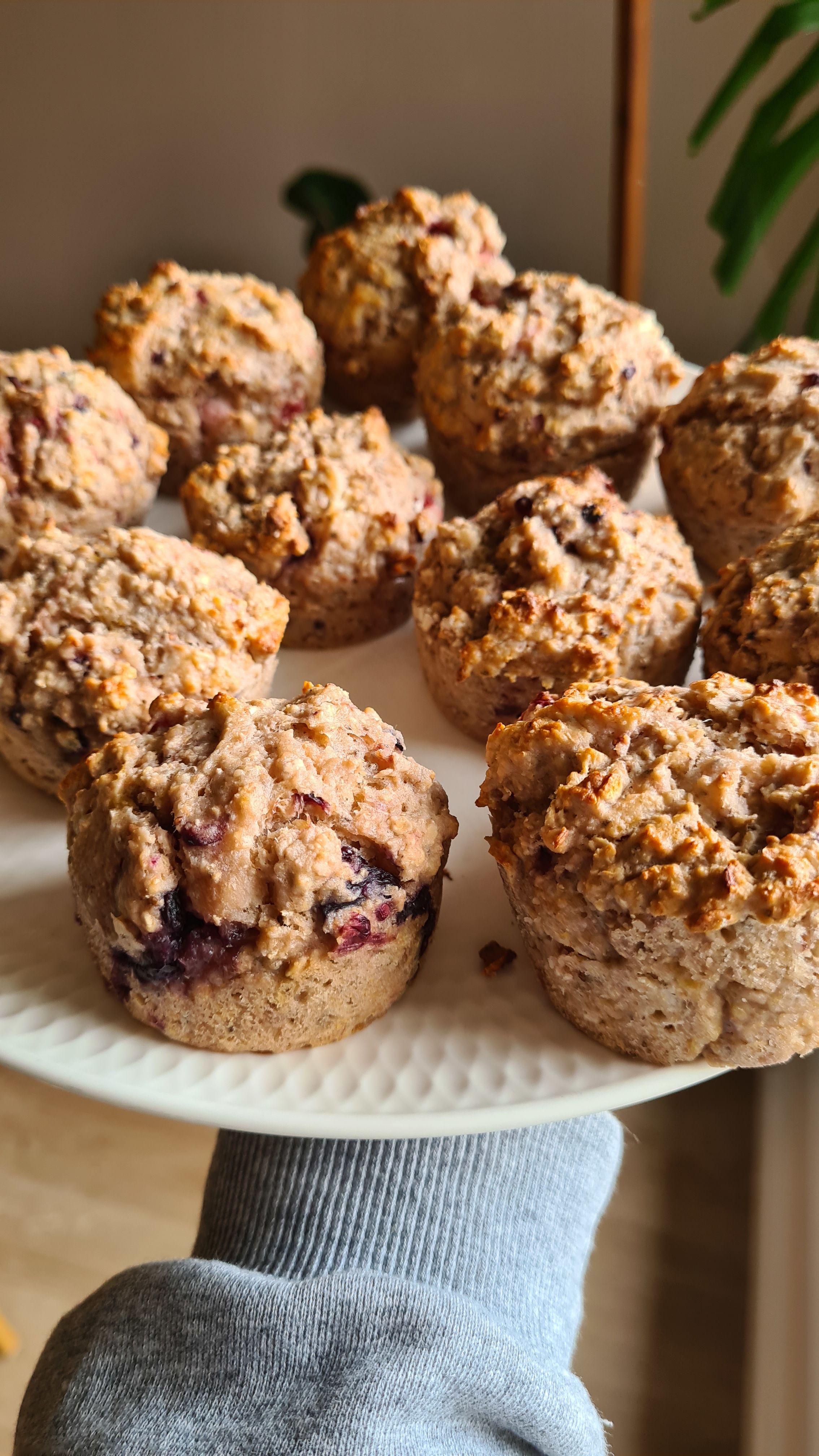 Banana Berry Muffins bunch
