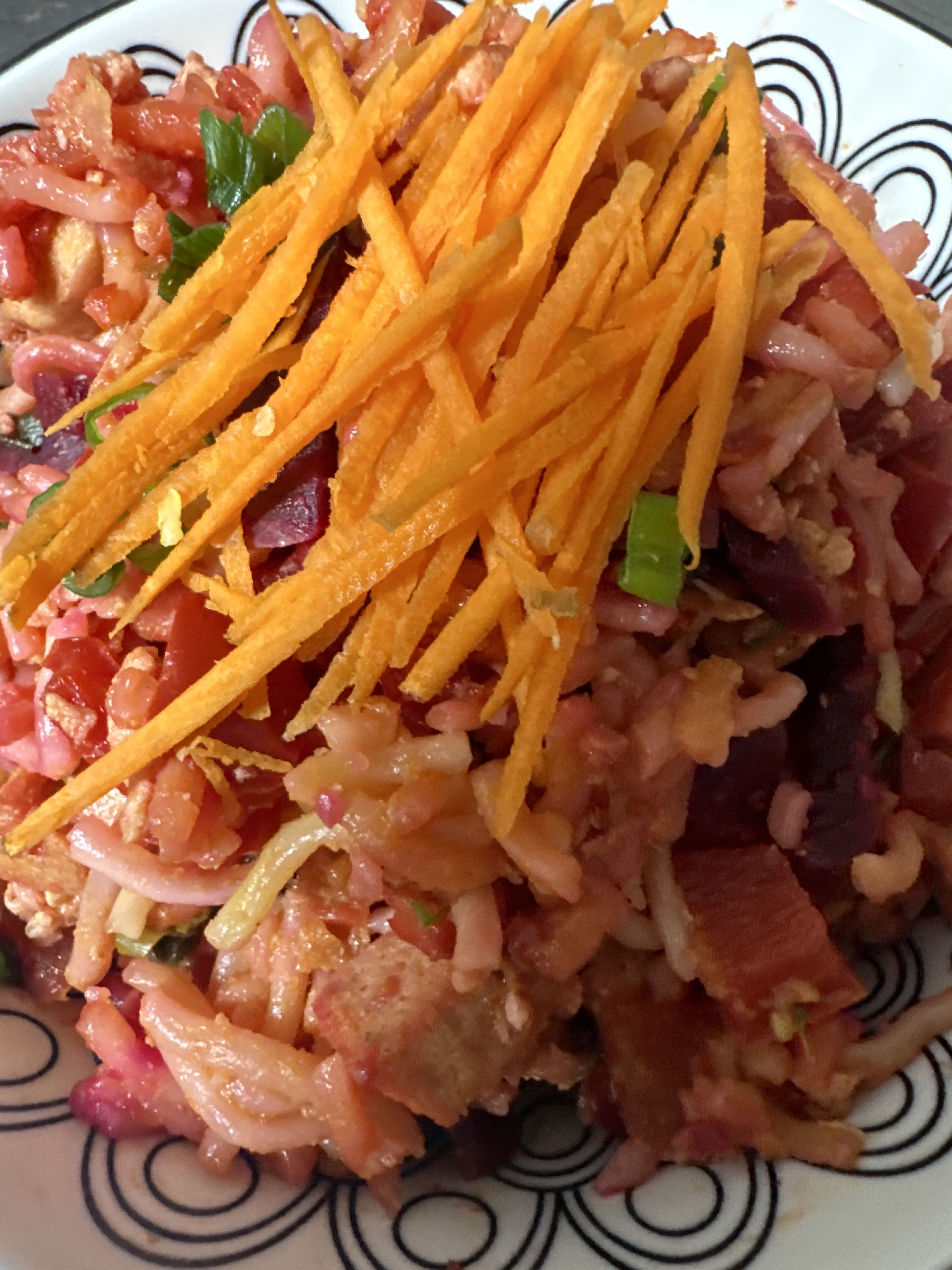 Singapore Noodles, Chicken and Vegetable Stirfry bunch