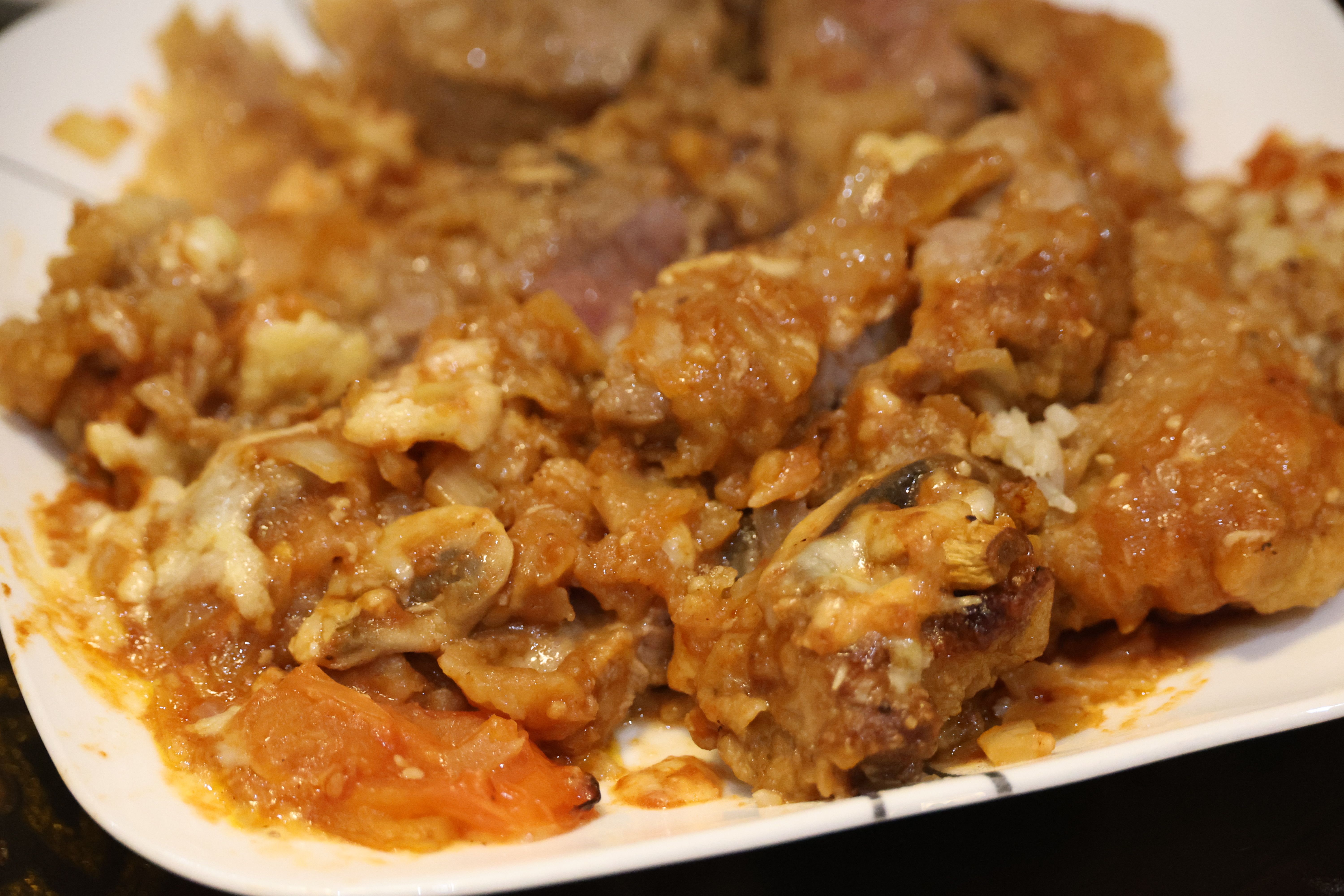 Hong Kong style baked pork chop rice bunch