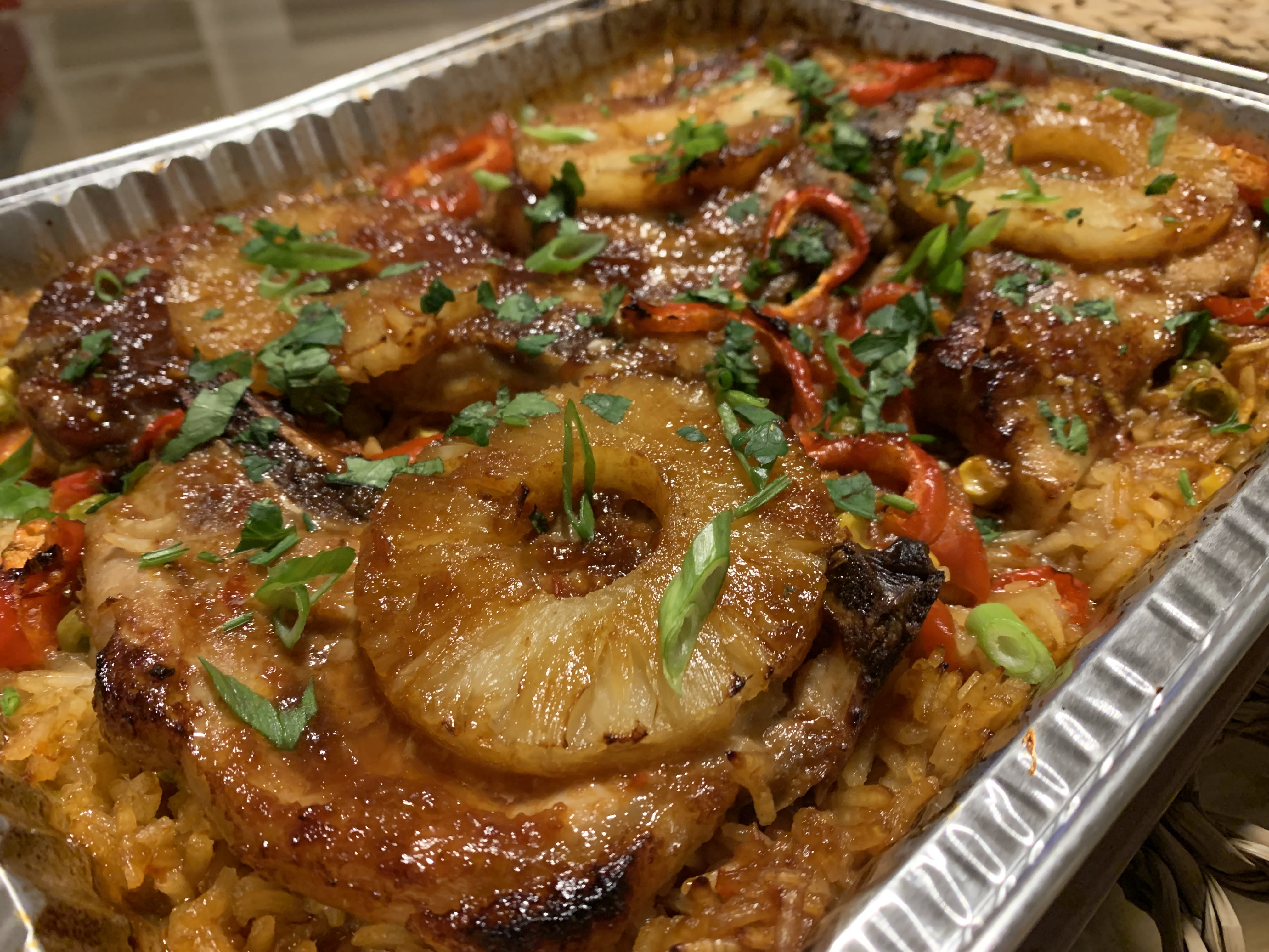 Pork and Pineapple Rice Bake | bunch
