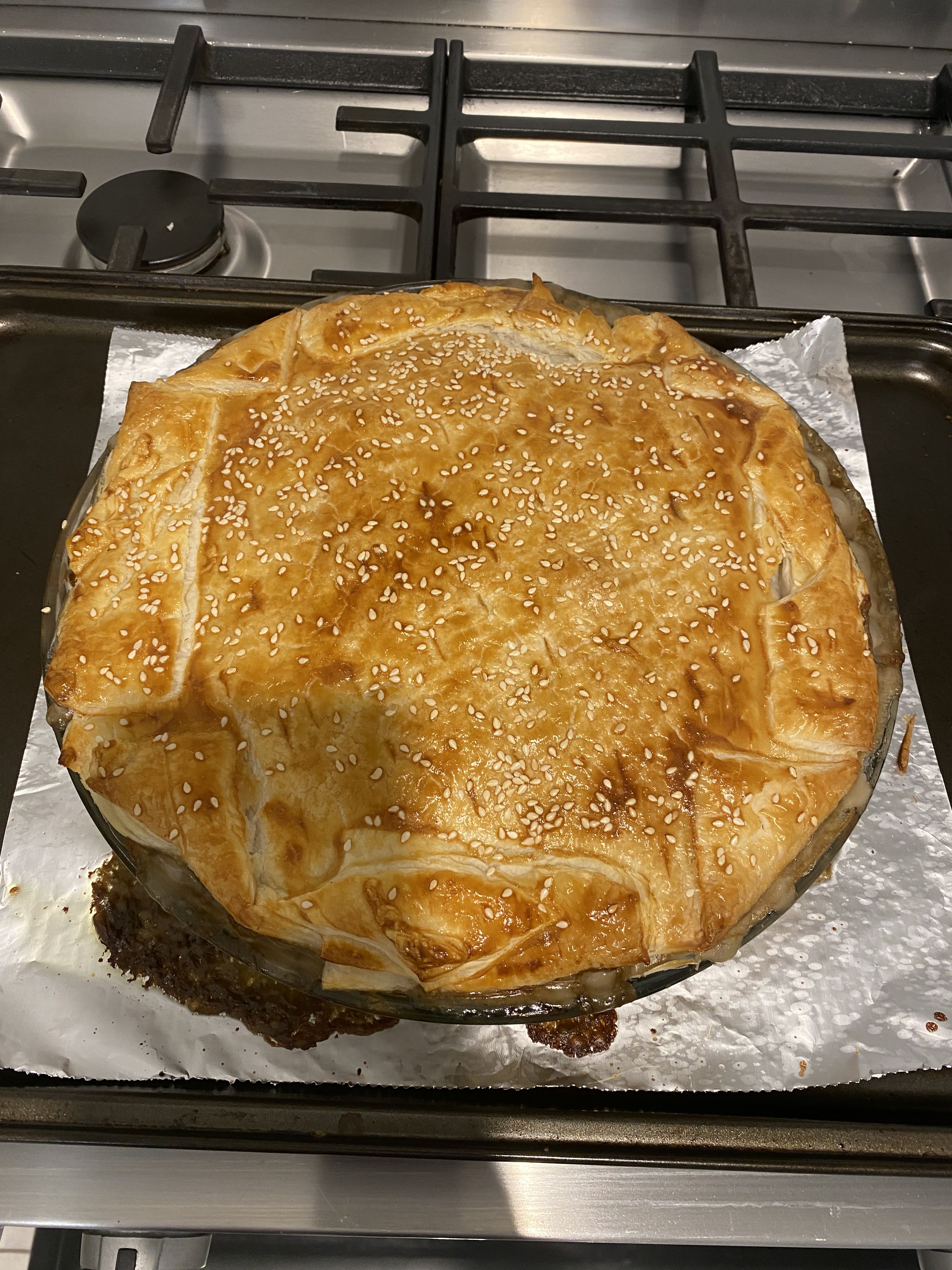 Chicken leek and mushroom pie | bunch