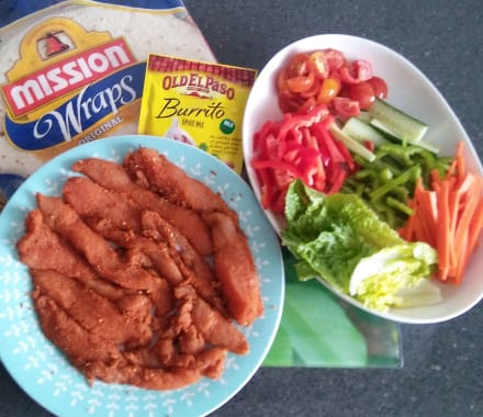 Mexican chicken wraps | bunch