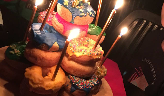 Donut cake!