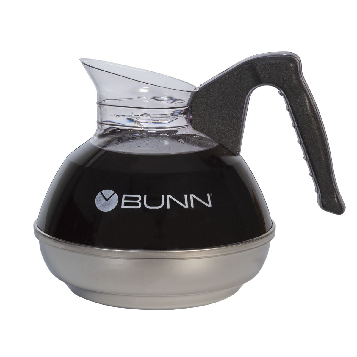 Bunn 06100.0101 - Easy Pour Coffee Decanter, 64 oz., fast-pour-lip, plastic decanter with black plastic handle