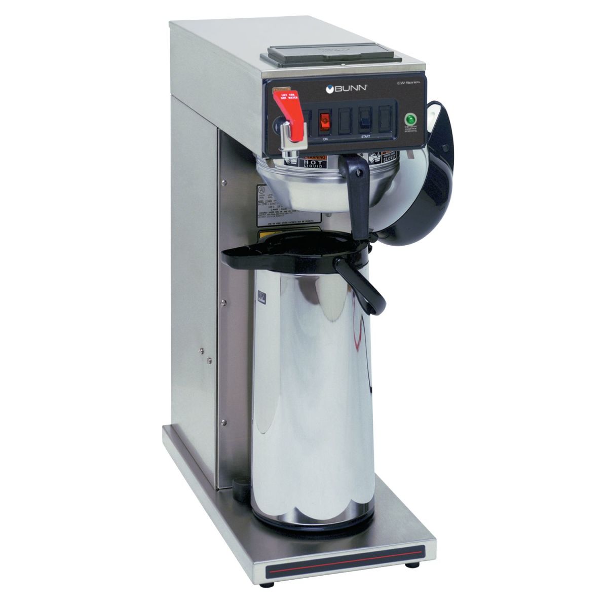 Bunn 23001.0017 - CWTF15-APS Airpot Coffee Brewer, automatic, brews 3.8 gallons per hour, stainless steel funnel