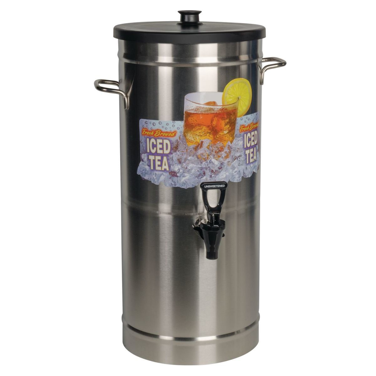 Bunn 33000.0023 - TDS-3.5 Coffee / Tea Dispenser, 3-1/2 gal capacity, with solid black lid, stainless steel