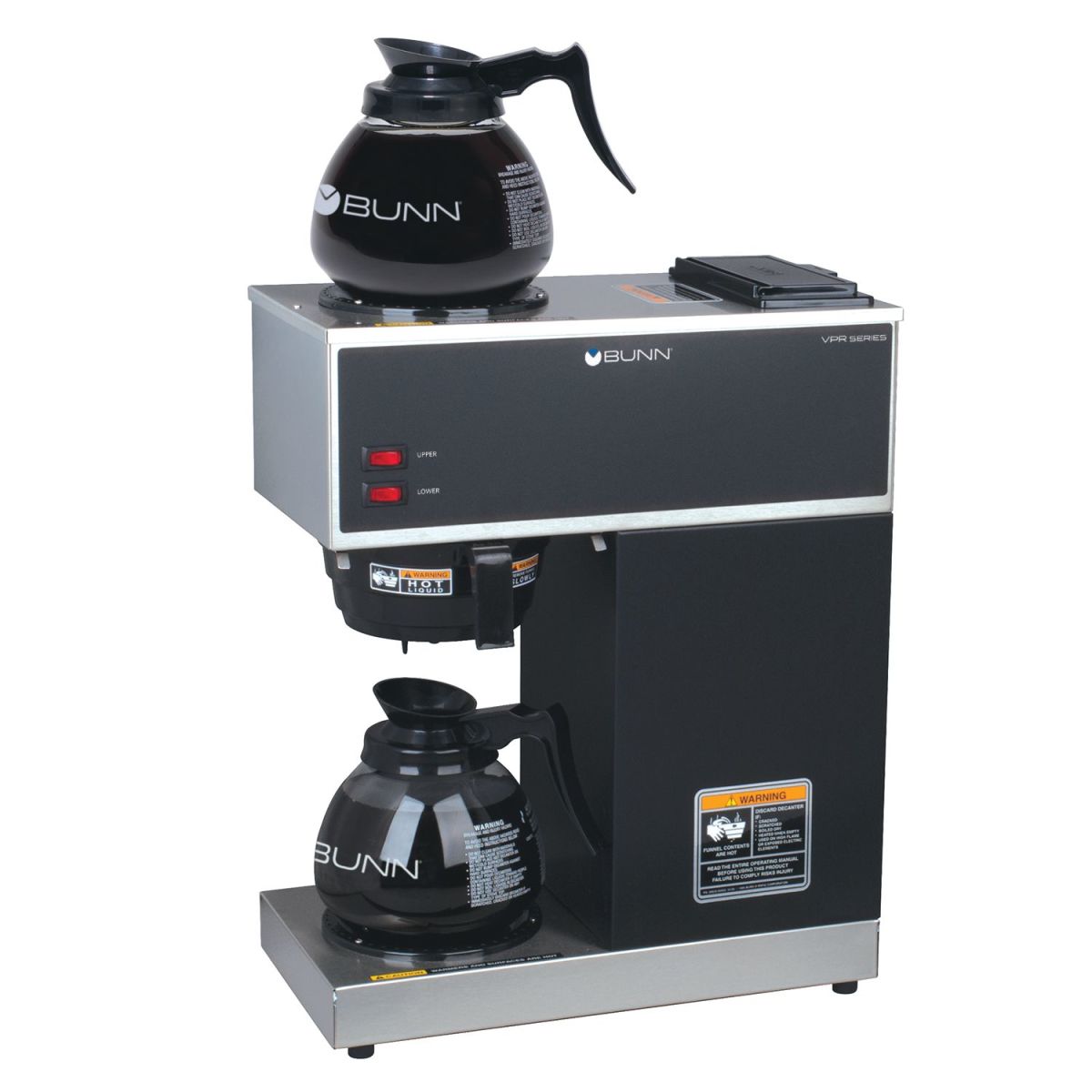 Bunn 33200.0015 - VPR Coffee Maker with 2 Glass Decanters and Upper/Lower Warmers