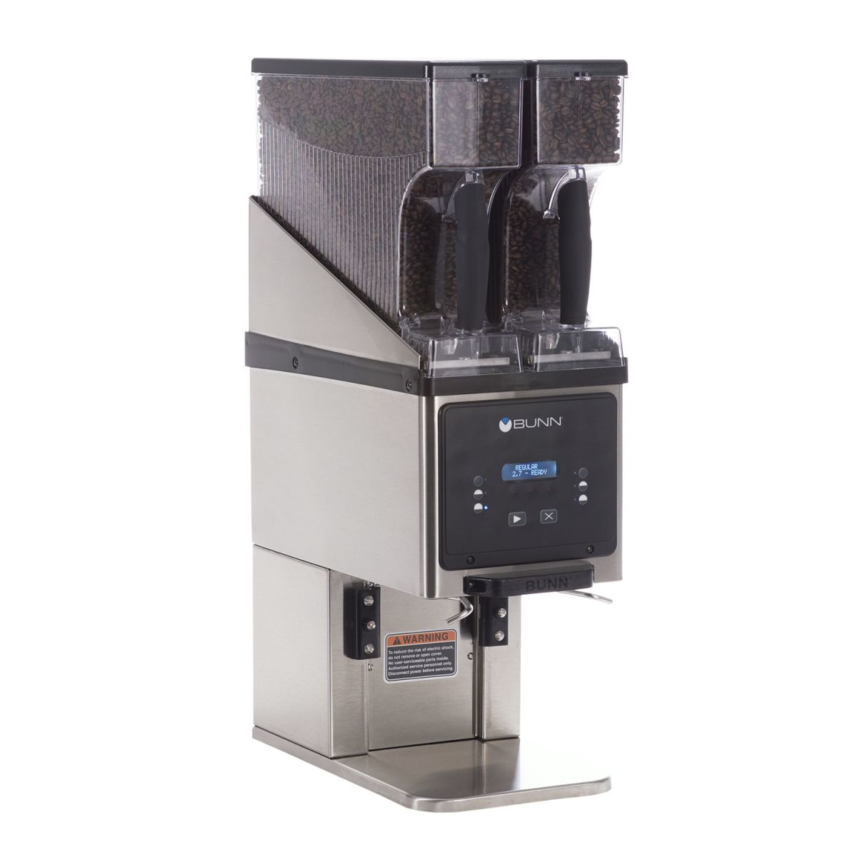 Bunn 35600.0020 - MHG, SST Multi-Hopper Grinder & Storage System, dual 6 lbs. hopper, precision burrs