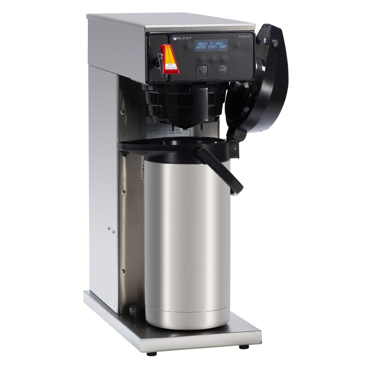Bunn 38700.0010 - AXIOM®-DV-APS Airpot Coffee Brewer, automatic, 200 oz. capacity, hot water faucet, pre-infusion, pulse brew & digital temperature control