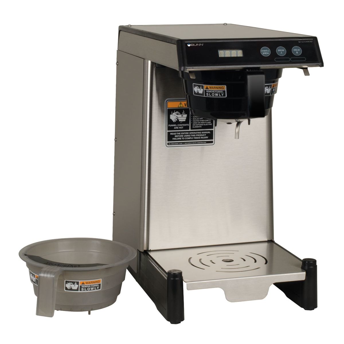 Bunn 39900.0020 - WAVE, COMBO, SmartWave® Low Profile Wide Base Coffee/Tea Brewer, automatic, stainless steel