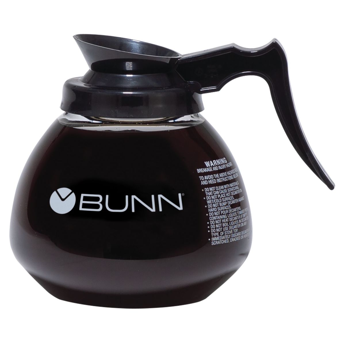 Bunn 42400.0101 - Decanter, 64 oz., glass, black handle