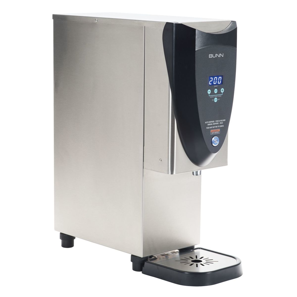 Bunn 45300.0006 - H3X Element SST Hot Water Dispenser, 2.0 gallon, (1) programmable portion control, push & hold dispense