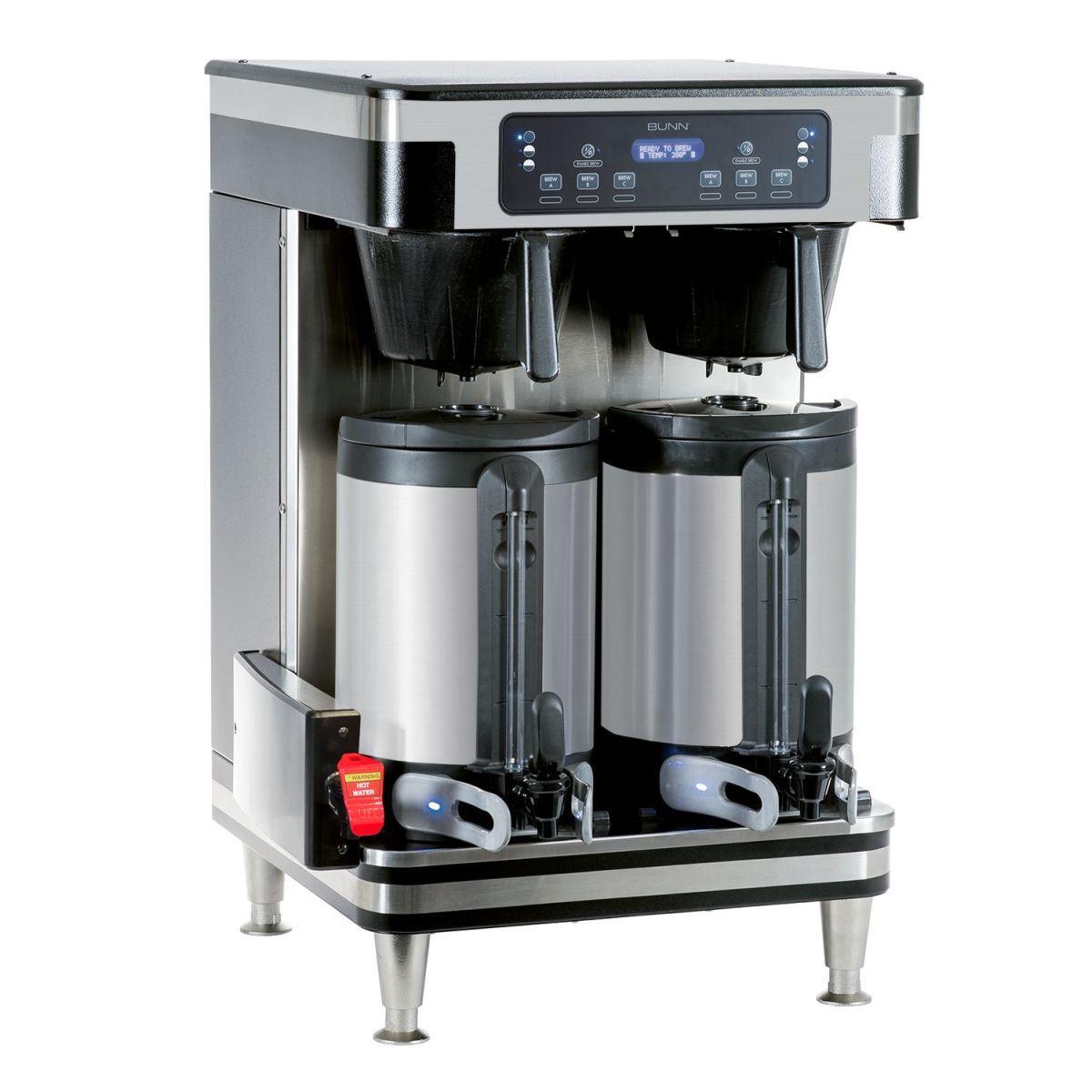 Bunn 51200.0101 - ICB Twin Automatic Coffee Brewer, (3) batch sizes, 120/240v/60/1-ph