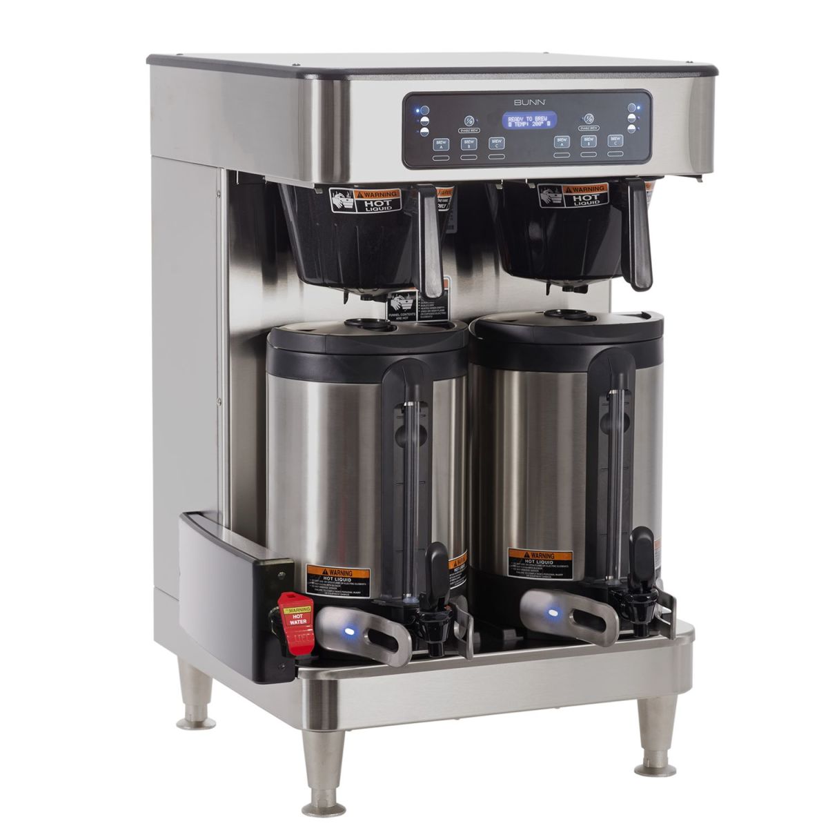 Bunn 51200.0102 - ICB Twin Automatic Coffee Brewer, (3) batch sizes,120/208v/60/1-ph