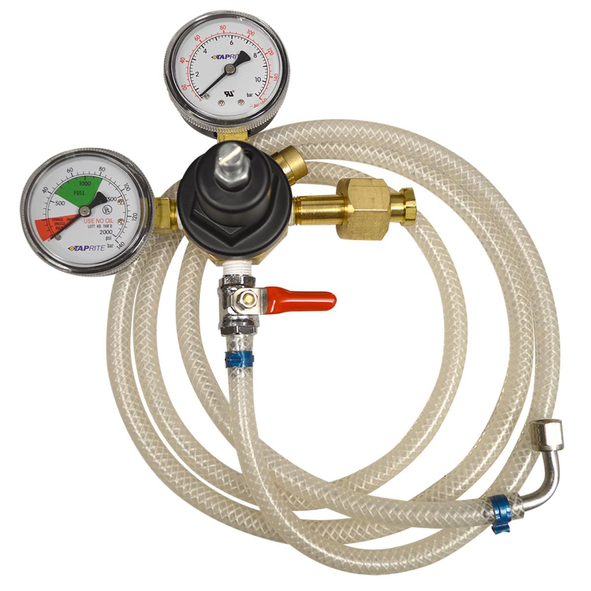 Bunn 52820.0000 - Primary CO2 Regulator Kit, includes: (1) double gauge regulator, 6 feet line assembly