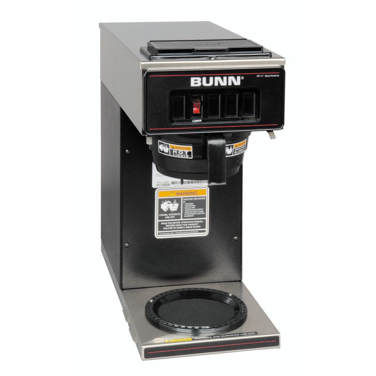 Bunn vp17a-i133000024 commercial coffee maker for 230v-50/60 hz