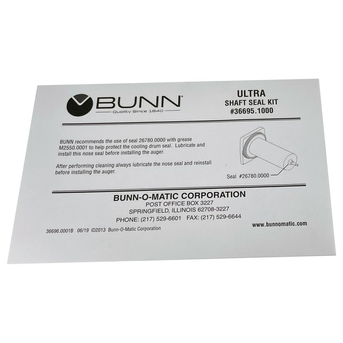 INSTR, SHAFT SEAL ULTRA