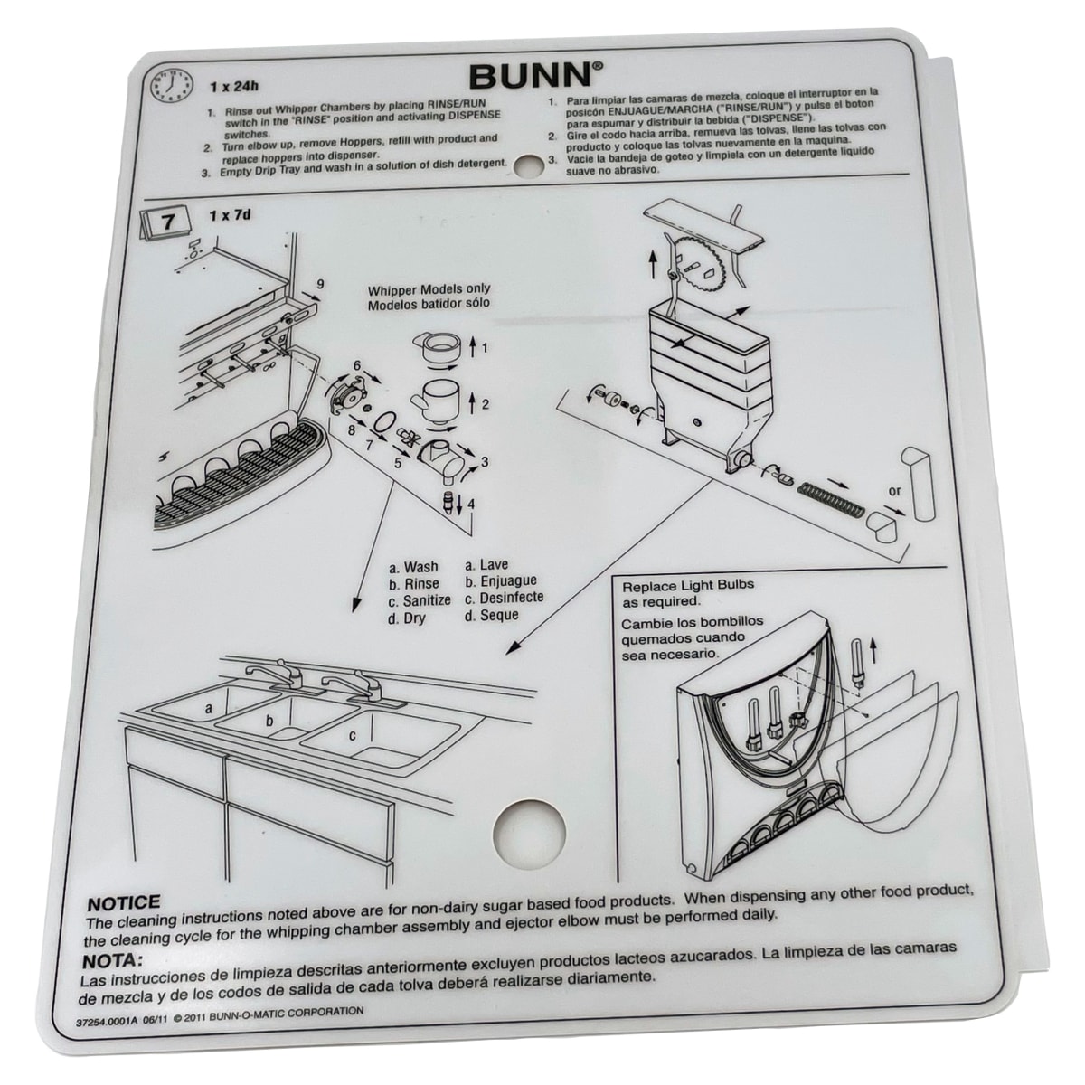DECAL, CLEANING iMIX HOPPERS