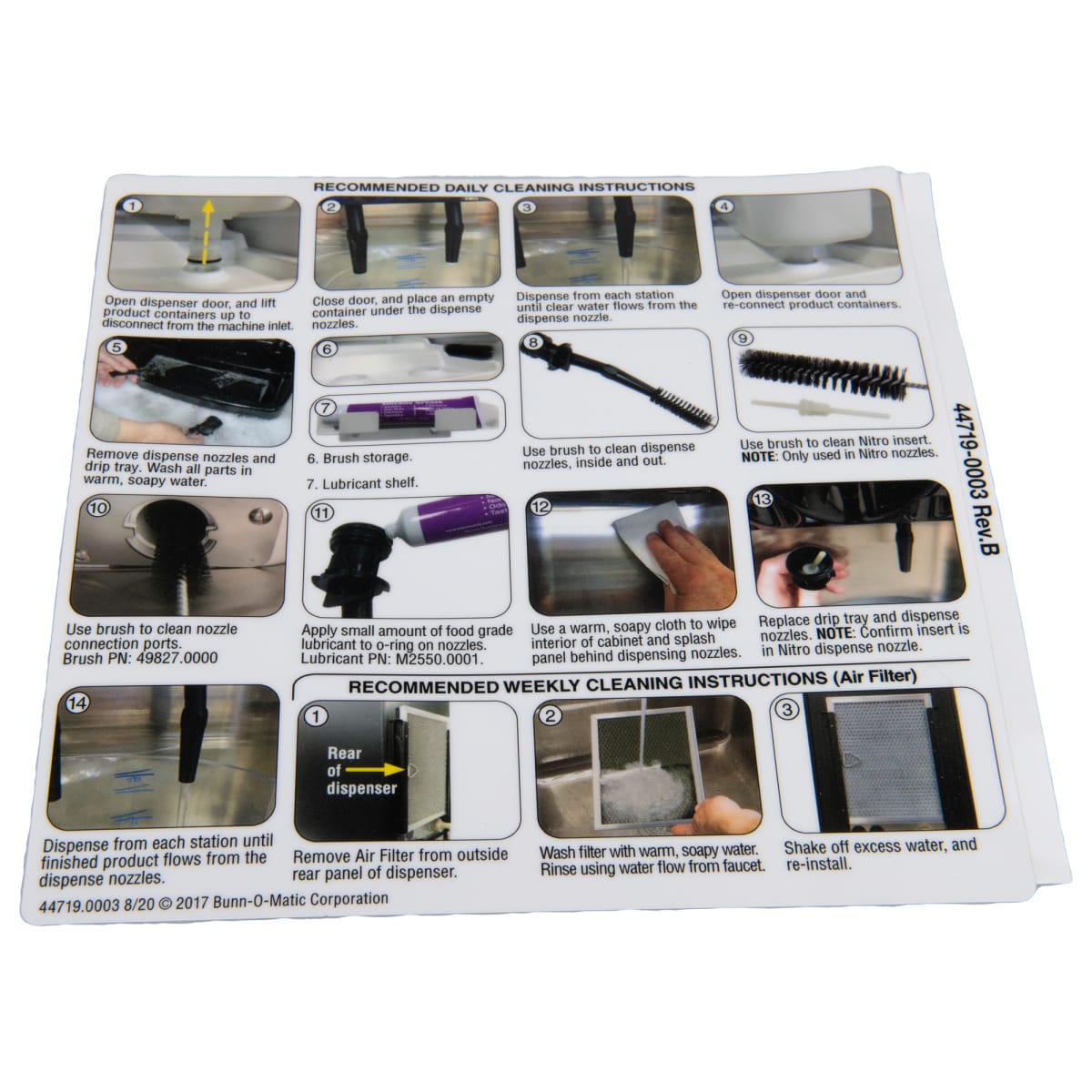 DECAL, NOZZLE CLEANING