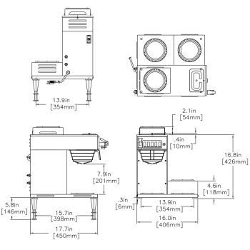 CWTF-DV-3 Dual Volt (3 Lower Warmers)