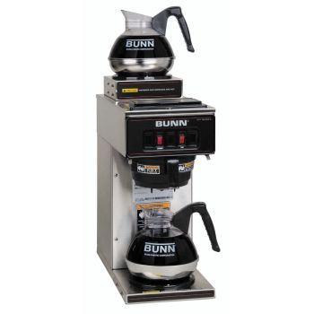 Bunn® Pourover 2 Burner Coffee Maker with 2 Decanters H-10275 - Uline