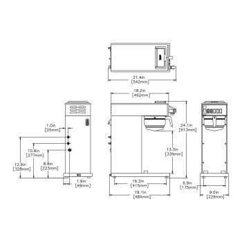 Bunn CWTF-15 Series Airpot Coffee Brewer T.M. Ward