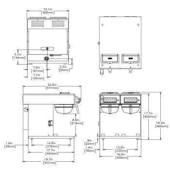 CWTF-TWIN-TC Thermal Carafe System - Coffee - BUNN Commercial Site