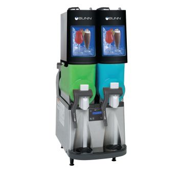 Bunn O Matic 340000099 Frozen Beverage Dispenser with Reversing Auger Design 2 Large 3-Gallon Hoppers Liquid Autofill Touchpad