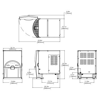 Bunn 34400.0002 LCA-2 Ambient Liquid Coffee Dispenser with Scholle 1910LX  Connector - 120V