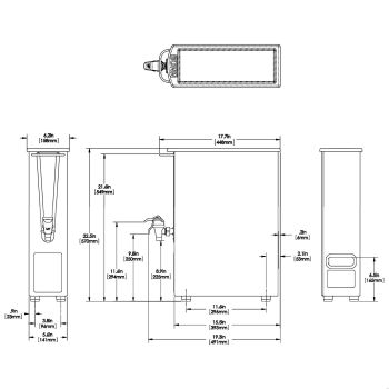 TDO-N-3.5 Dispenser w/Solid Lid - Serving & Holding - BUNN Commercial Site