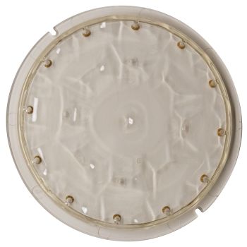 SPRAYHEAD, 17 HOLE PLASTIC WAVE W/RIBS