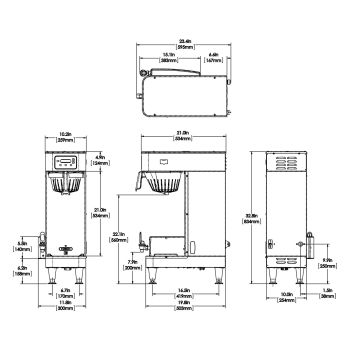 BUNN 27900.0001 Soft Heat® Dual Commercial Coffee Brewer