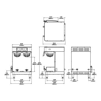 Bunn Coffee Brewer for Thermal Server Model # 53200.0101 – Capital