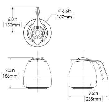 Bunn 64 oz. Stainless Steel Thermal Pitcher