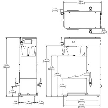 ITCB-DV, 29 Trunk, Dual Volt with Tray & Display Group - Coffee & Tea  Combos - BUNN Commercial Site